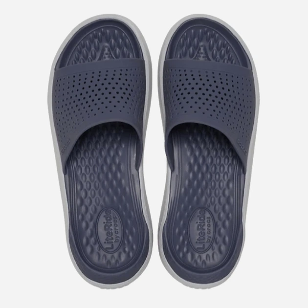 Klapki męskie basenowe Crocs LiteRide 205183-4EA 42-43 (M9/W11) 27 cm Szaze (196265589708) - obraz 4