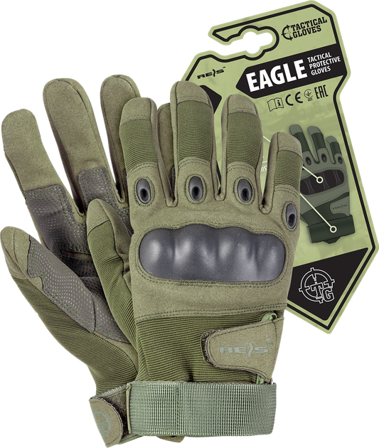 Перчатки тактические полнопалые REIS TACTICAL GLOVES RTC-EAGLE Olive M - изображение 1