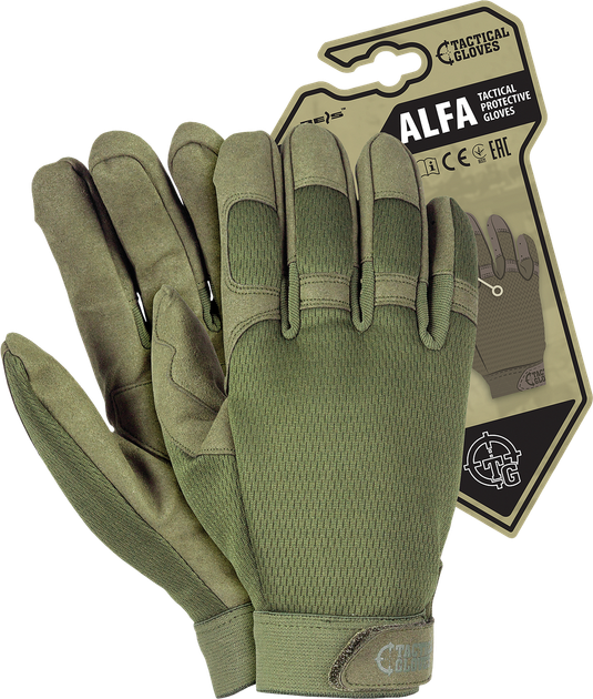 Перчатки тактические полнопалые REIS TACTICAL GLOVES RTC-ALFA Olive L - изображение 1