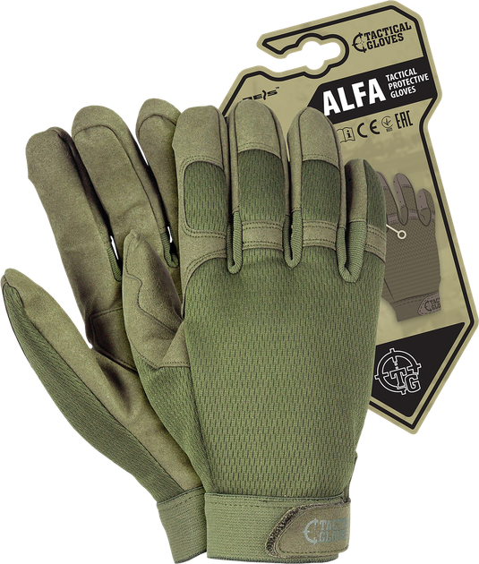 Рукавички тактичні повнопалі REIS TACTICAL GLOVES RTC-ALFA Olive L - зображення 1