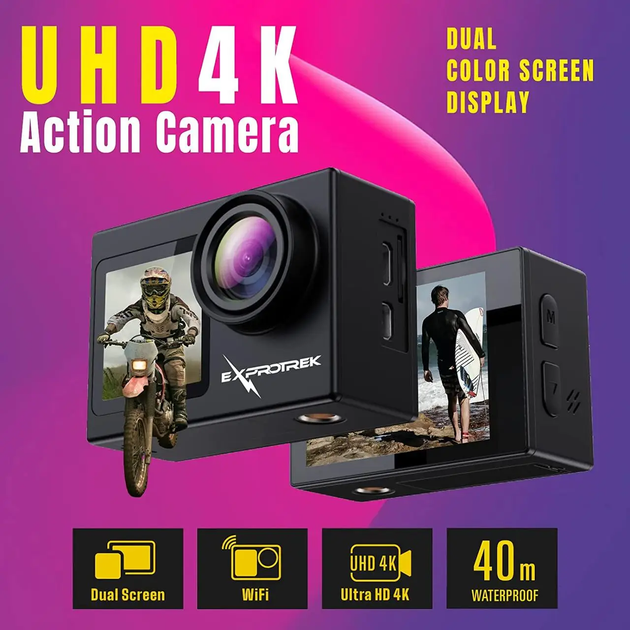 Экшн-камера Exprotrek E68 4K Factory Recertified g3 - изображение 2