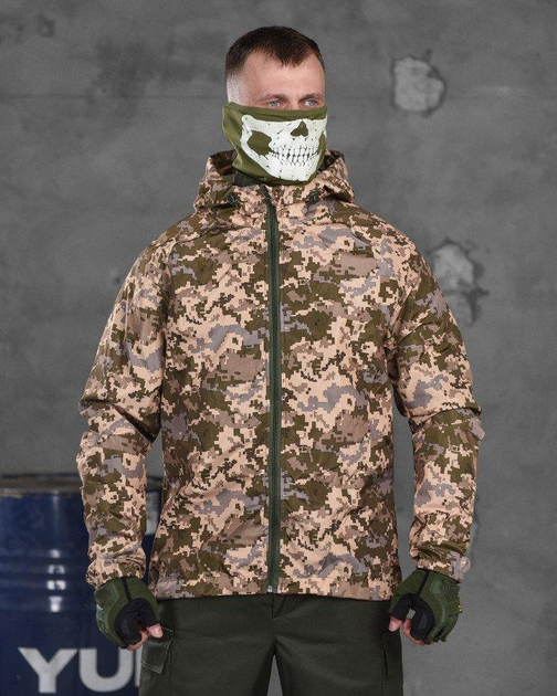 Тактическая мужская куртка дождевик 3XL пиксель (17077) - изображение 1