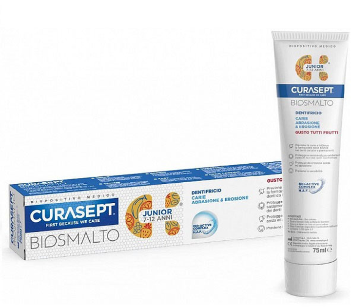 Зубна паста CURASEPT Biosmalto Junior 75 мл (8056746072452) - зображення 1