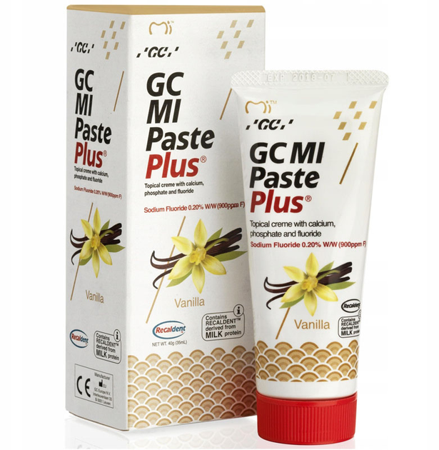 Krem do zębów GC Mi Paste Plus Vanilla 40 g (5900000001029) - obraz 1