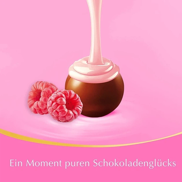 Цукерки Lindt Lindor Raspberry & Cream Ліндор (малина та вершки