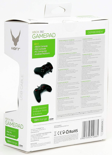 Kontroler Omega Flanker Wired Black (OGPXBOXNEW) - obraz 4