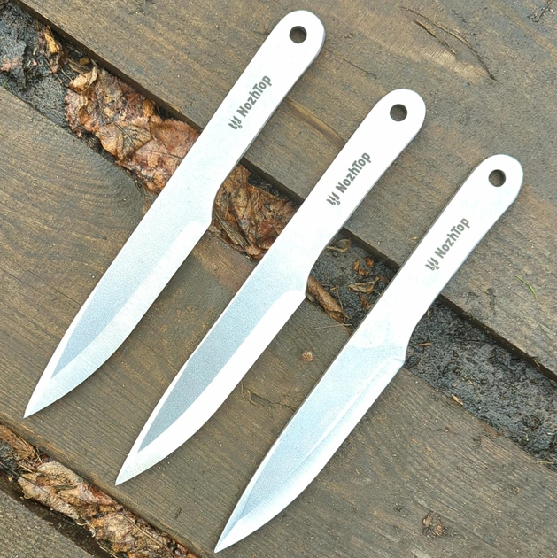 Подарочный набор из трех ножей Характерник 250мм с ножнами - изображение 2