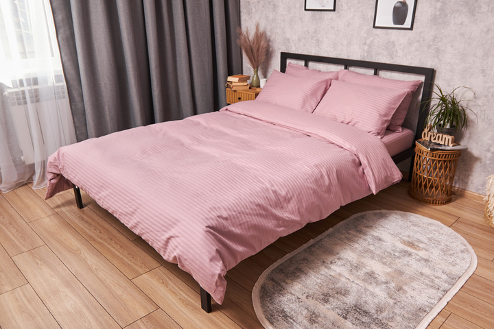 Акція на Комплект постільної білизни Moon&Star Satin Stripe "Stripe Candy" King Size 220x240 наволочки 2х70х70 (MS-820003537) від Rozetka