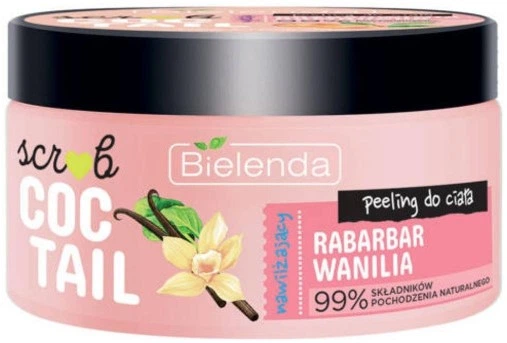 Peeling do ciała Bielenda Scrub Coctail nawilżający Rabarbar + Wanilia 350 g (5902169048464) - obraz 2