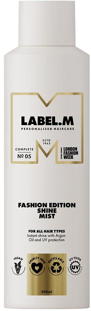 Mgiełka do włosów Label.M Fashion Edition Shine Mist 200 ml (5056043217108) - obraz 1