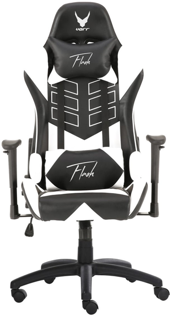 Геймерське крісло Varr Flash RGB Black-White (5907595452090) - зображення 1