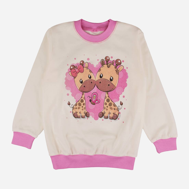Дитяча піжама для дівчинки Tup Tup P212DZ-2000 104 см Рожева/Бежева (5901845291613) - зображення 2