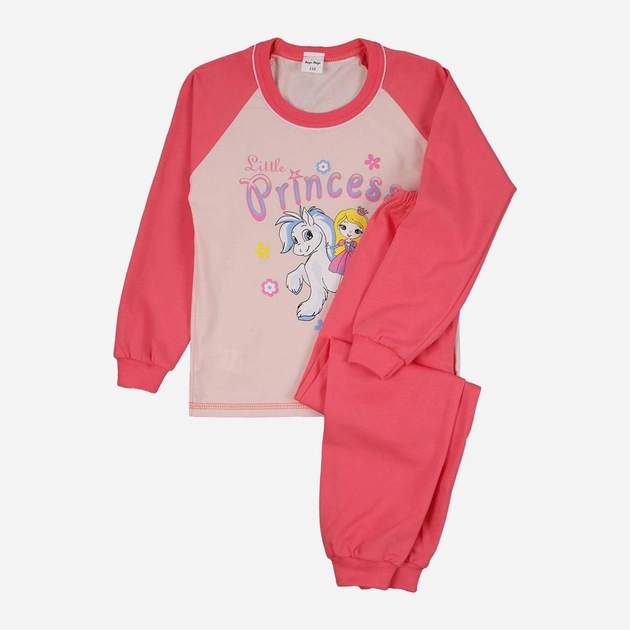 Piżama dziecięca dla dziewczynki Tup Tup P222DZ-2000 104 cm Pudrowa/Różowa (5901845299220) - obraz 1