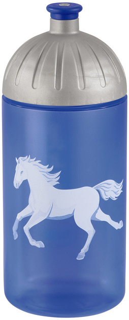 Пляшка для води Step by Step Wild Horse 500 мл Grey/Blue (4047443439321) - зображення 1