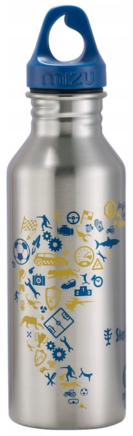 Butelka na wodę Step by Step Blue & Yellow 750 ml Grey/Blue (4047443441485) - obraz 1