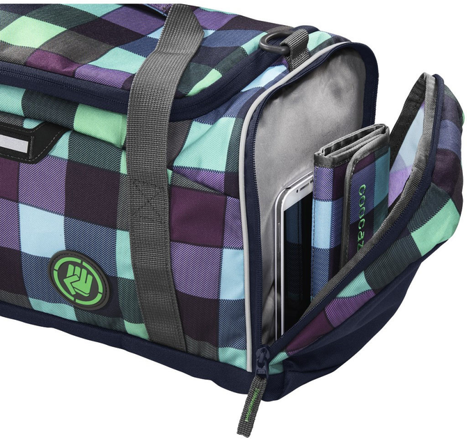 Спортивна сумка Coocazoo SporterPorter 45 x 30 x 10 см 25 л Green-Purple District (4047443219985) - зображення 2