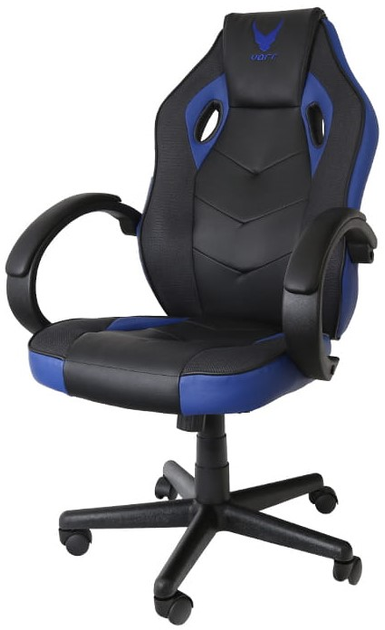 Fotel gamingowy Varr Indianapolis Black-Blue (5907595439510) - obraz 1