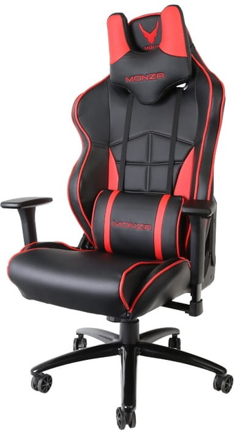 Геймерське крісло Varr Monza Black-Red (5907595439527) - зображення 1