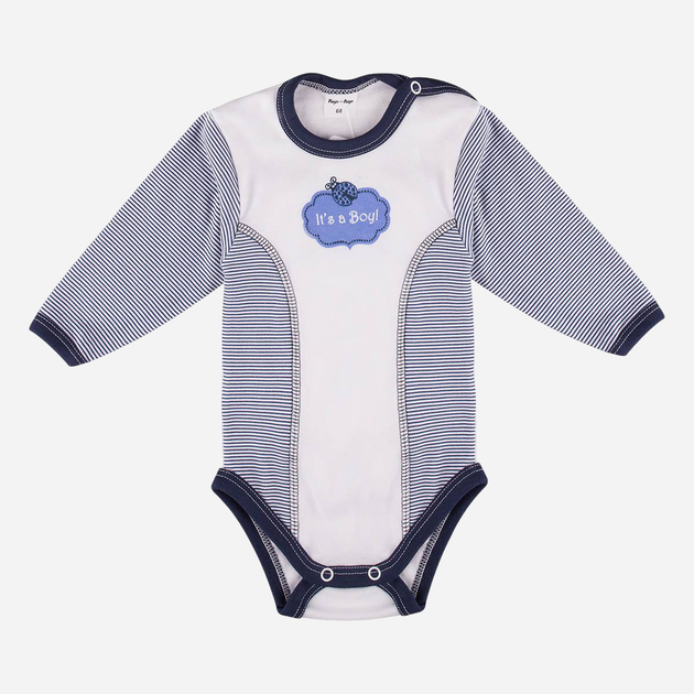 Дитячий комплект (боді + повзунки) для новонароджених для хлопчика Tup Tup T21B243-0003 62 см Білий/Синій (5901845286848) - зображення 2
