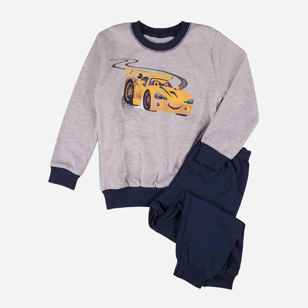 Piżama dziecięca dla chłopca Tup Tup P214CH-8001 104 cm Szara/Granatowa (5901845291736) - obraz 1