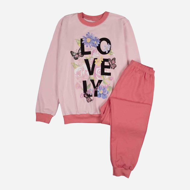 Piżama młodzieżowa dla dziewczynki Tup Tup P308DZ-2610 146 cm Różowa (5907744014346) - obraz 1
