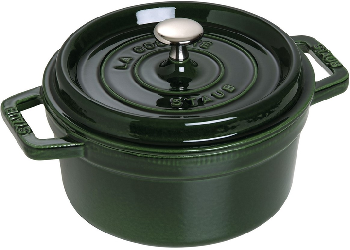 Каструля чавунна кругла Staub з кришкою зелена 1.7 л (40509-818-0) - зображення 1