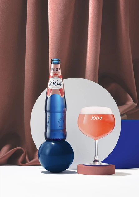 Упаковка пива Kronenbourg 1664 Rose edition светлое фильтрованное
