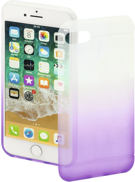 Etui plecki Hama Colorful do Apple iPhone 7/8/SE 2020 Transparent/Purple (4047443446138) - obraz 1