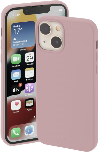 Etui plecki Hama Finest Feel do Apple iPhone 14 Pink (4047443494610) - obraz 1