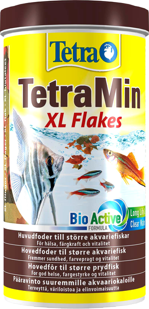 Karma dla ryb akwariowych Tetra Min Flakes XL w granulkach 1 l (4004218202757) - obraz 1
