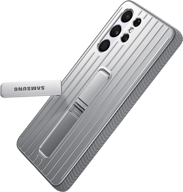 Панель Samsung Protective Standing Cover для Galaxy S21+ 5G Light Gray (8806090962301) - зображення 1