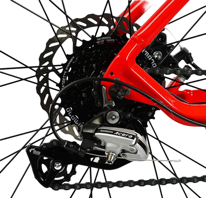 Велосипед спортивный Corso Antares 29" алюминиевая рама 19" черно-красный AR-29090 - изображение 8