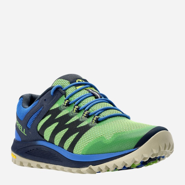 Чоловічі кросівки для бігу Merrell J067185 44 (10US) Синій/Зелений (195017320866) - зображення 2