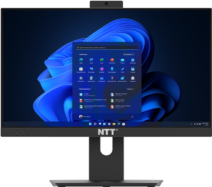 Моноблок NTT AiO 23.8 (ZKQ-i313T24-P02P) Black - зображення 1