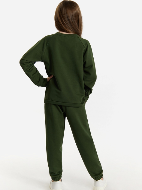 Komplet dziecięcy sportowy (bluza + spodnie) dla dziewczynki Tup Tup 101400-5010 110 cm Khaki (5907744490546) - obraz 2