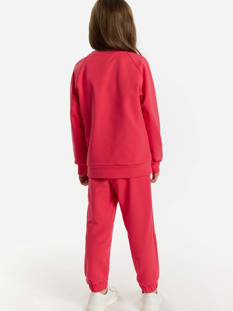 Дитячий спортивний костюм (світшот + штани) для дівчинки Tup Tup 101403-2010 104 см Кораловий (5907744490836) - зображення 2