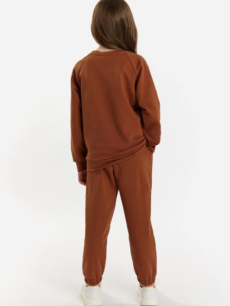Підлітковий спортивний костюм (світшот + штани) для дівчинки Tup Tup 101406-4620 152 см Коричневий (5907744491215) - зображення 2
