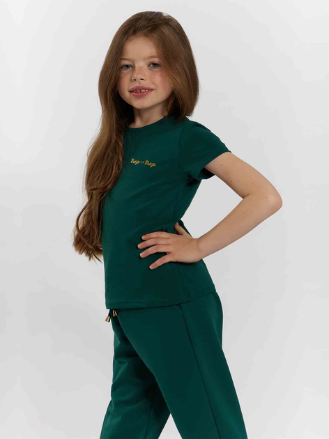 Koszulka dziecięca dla dziewczynki Tup Tup 101500-5000 116 cm Zielona (5907744499785) - obraz 1