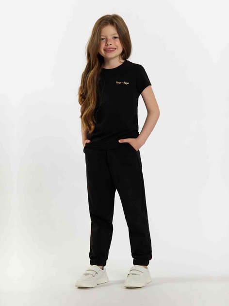 Підліткова футболка для дівчинки Tup Tup 101500-1010 140 см Чорна (5907744500429) - зображення 1