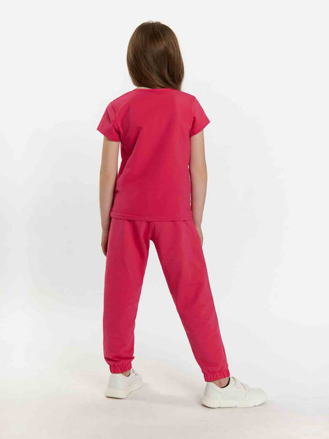 Koszulka dziecięca dla dziewczynki Tup Tup 101500-2200 104 cm Malinowa (5907744500665) - obraz 2