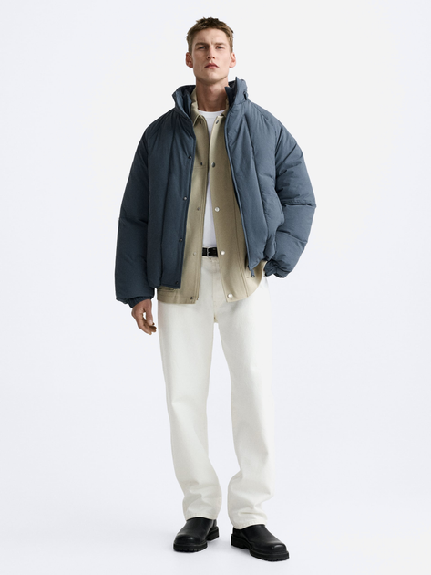 Куртка демісезонна чоловіча Zara 408405067 L Синя