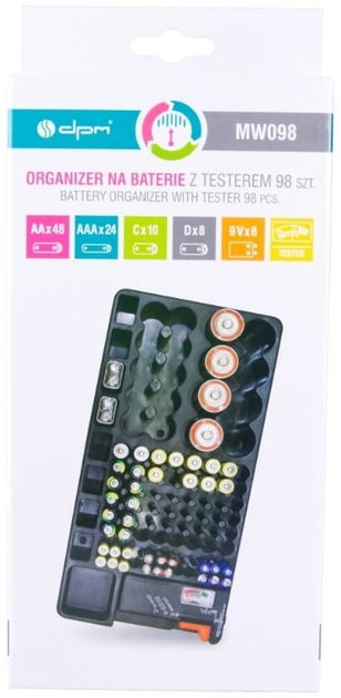 Organizer na baterie z testerem DPM MW098 (5906881209950) - obraz 11