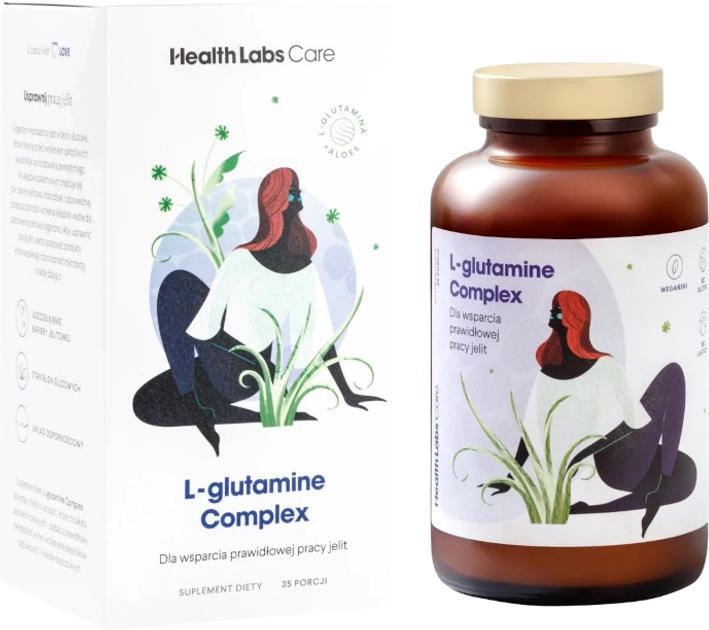 Suplement diety HealthLabs L-Glutamine Complex 210 g (5905741039065) - obraz 1