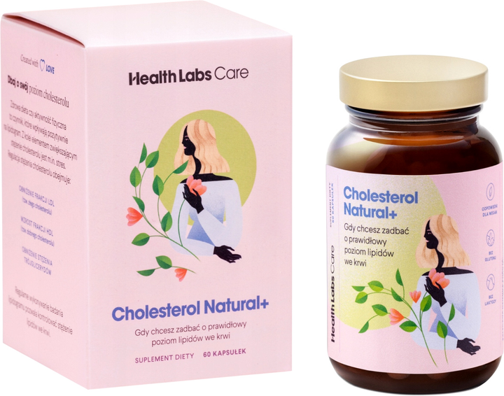 Suplement diety HealthLabs Cholesterol Natural Plus 60 kapsułek (5905475671241) - obraz 1