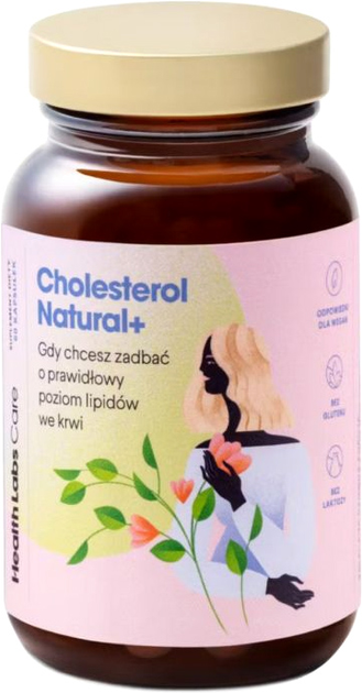 Дієтична добавка HealthLabs Cholesterol Natural Plus 60 капсул (5905475671241) - зображення 2