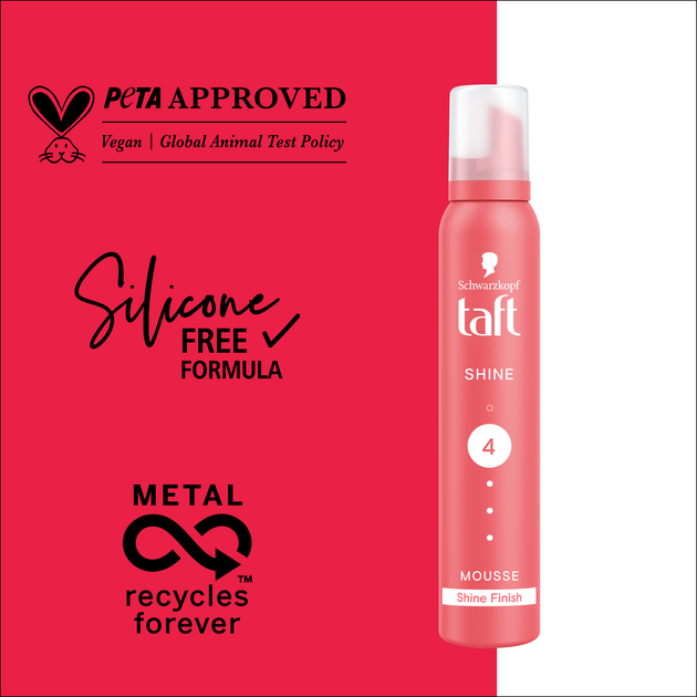 Піна для волосся Taft Shine 4 200 мл (3838824083667) - изображение 6