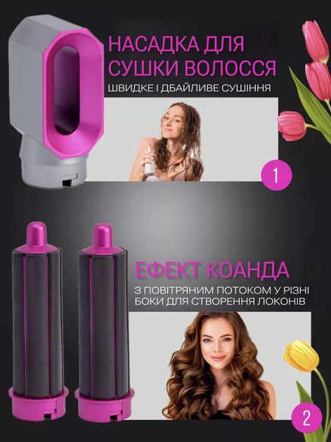 Фен мультистайлер для укладки волос 5в1 с кейсом - изображение 3