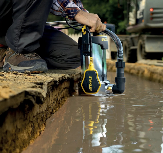 Дренажний насос для брудної води Stanley 1.1 кВт 16500 л/год (SXUP1100XDE) - зображення 2