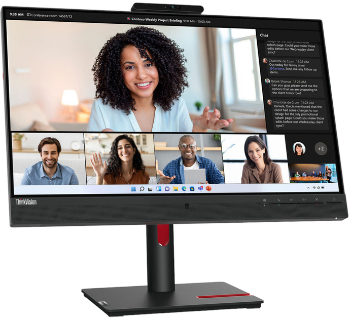 Монітор 23.8" Lenovo ThinkVision T24mv-30 (63D7UAT3EU) - зображення 2