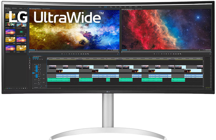 Monitor 37.5" LG Business Curved UltraWide (38BQ85C-W) - obraz 1